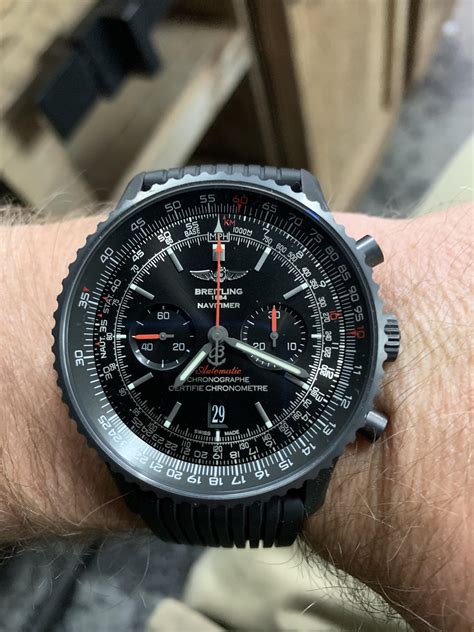 breitling navitimer black steel review